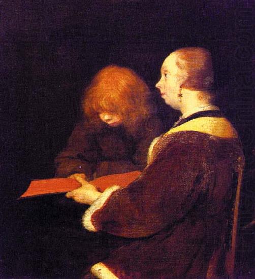 The Reading Lesson, Gerard Ter Borch